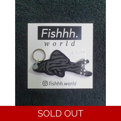 Zebra pleco L46 acrylic keyring